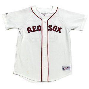 Boston Red Sox Vintage Y2K MLB Kids Baseball Jersey - Kids Large